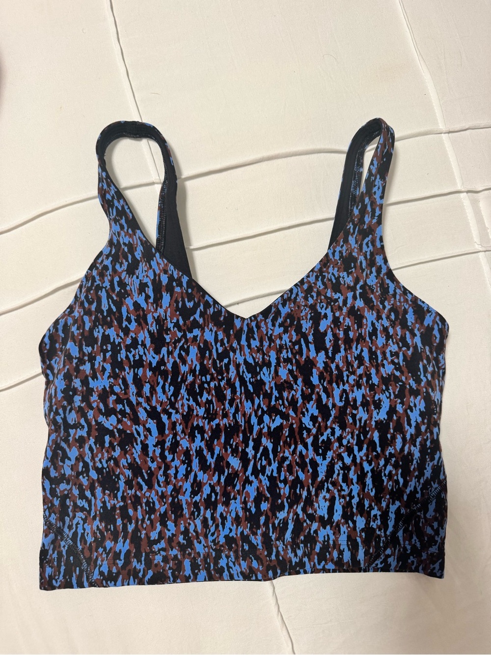 lululemon WORN ONCE Align Tank - Blue and Black Printed